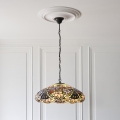 Endon 112193 - Lustre sur chaîne Tiffany SULLIVAN 3xE27/60W/230V Ø 57 cm