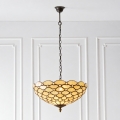 Endon 112226 - Suspension sur chaîne Tiffany PEARL 1xE27/10W/230V Ø 45 cm