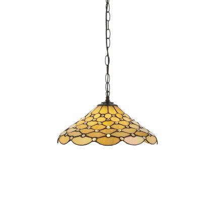 Endon 112226 - Suspension sur chaîne Tiffany PEARL 1xE27/10W/230V Ø 45 cm