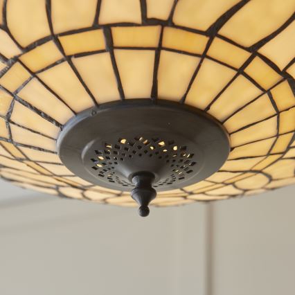 Endon 112251 - Lustre suspendu à chaîne Tiffany DRAGONFLY 3xE27/60W/230V Ø 50 cm