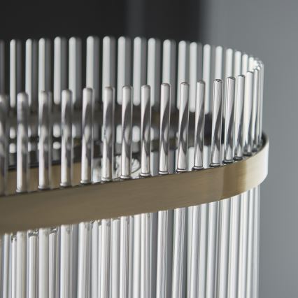 Endon 112573 - Suspension chaîne MARIETTA 4xE14/6W/230V laiton/transparent