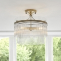 Endon 112575 - Plafonnier MARIETTA 3xE14/7W/230V laiton/transparent