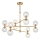 Endon 114041 - Lustre sur tige 12xG9/3,2W/230V doré