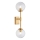Endon 114042 - Applique murale 2xG9/3,2W/230V dorée