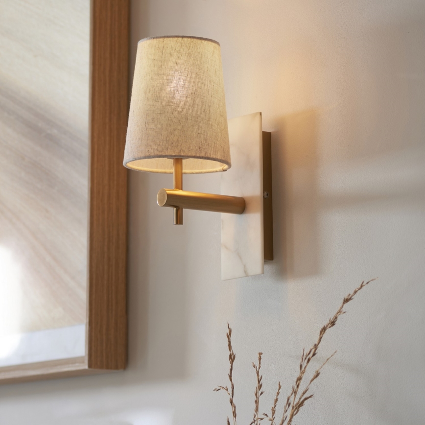Endon 114200 - Applique murale 1xE14/7W/230V beige/doré