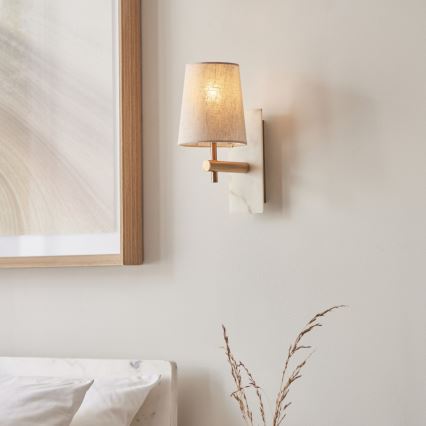 Endon 114200 - Applique murale 1xE14/7W/230V beige/doré