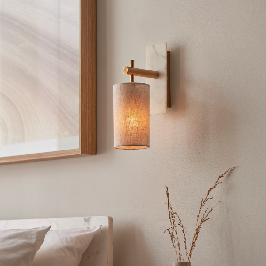 Endon 114201 - Applique murale 1xE14/7W/230V beige/doré