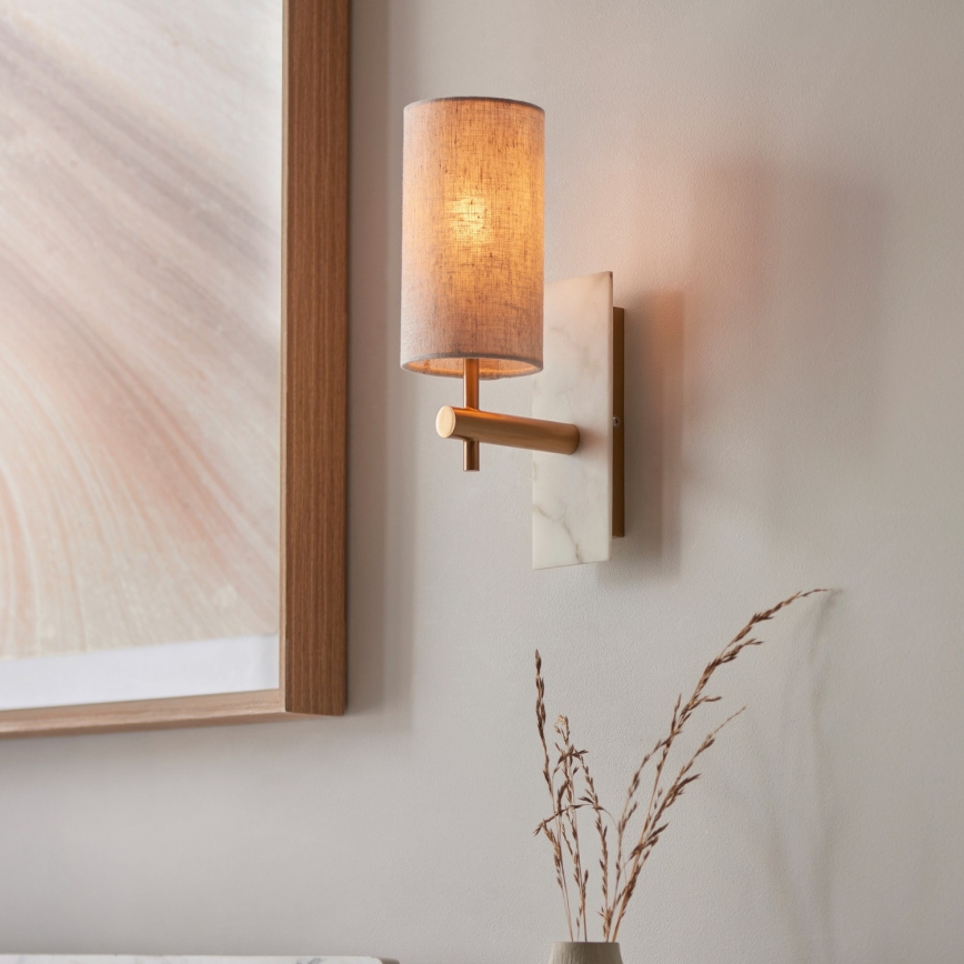 Endon 114201 - Applique murale 1xE14/7W/230V beige/doré