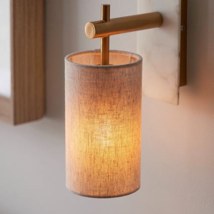 Endon 114201 - Applique murale 1xE14/7W/230V beige/doré