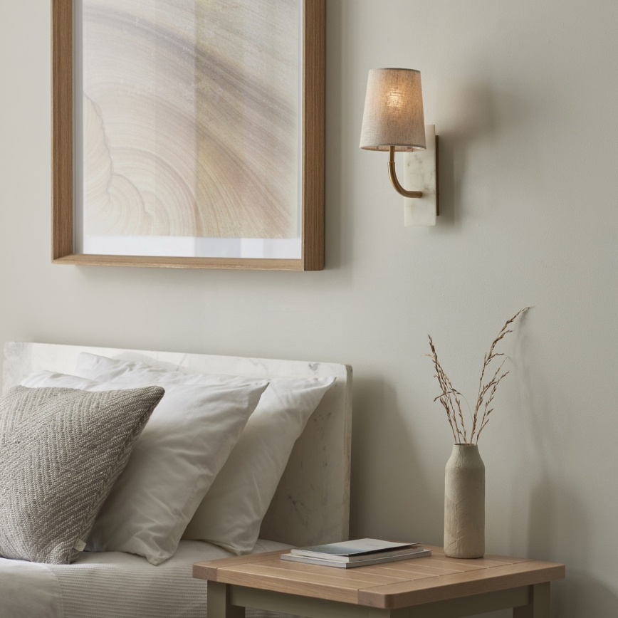 Endon 114202 - Applique murale 1xE14/7W/230V beige/dorée