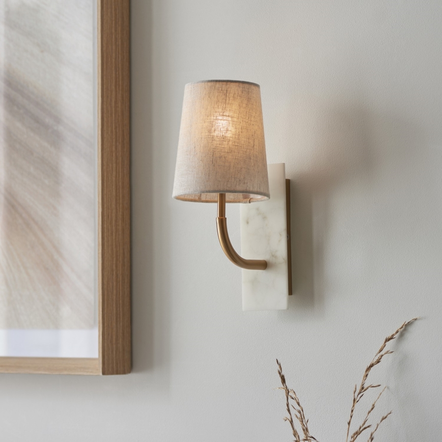 Endon 114202 - Applique murale 1xE14/7W/230V beige/dorée