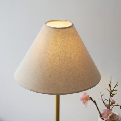 Endon 114211 - Lampe de table 1xE14/7W/230V beige/laiton