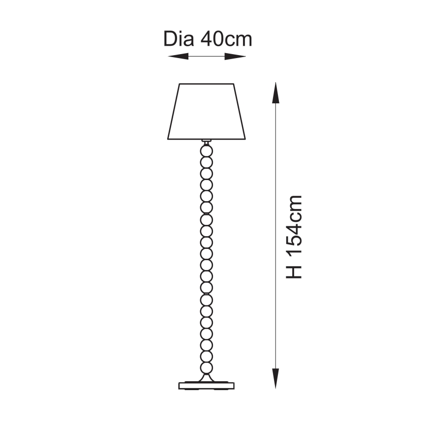 Endon 114634 - Lampadaire HIGGLEDY 1xE27/10W/230V vert/gris