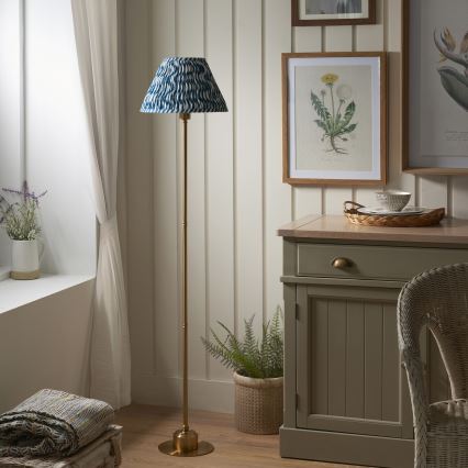 Endon 114778 - Lampadaire rechargeable à intensité variable BURLEY LED/1,5W/5V laiton/bleu