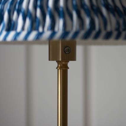 Endon 114778 - Lampadaire rechargeable à intensité variable BURLEY LED/1,5W/5V laiton/bleu