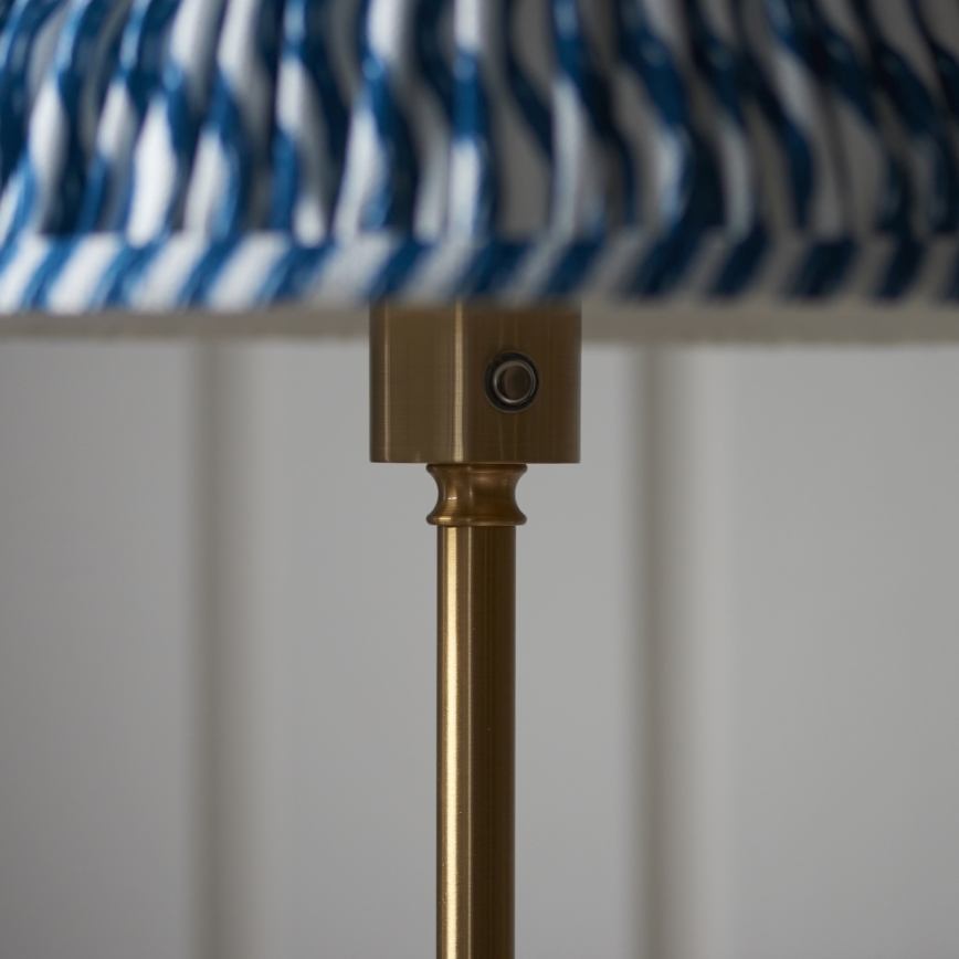 Endon 114778 - Lampadaire rechargeable à intensité variable BURLEY LED/1,5W/5V laiton/bleu