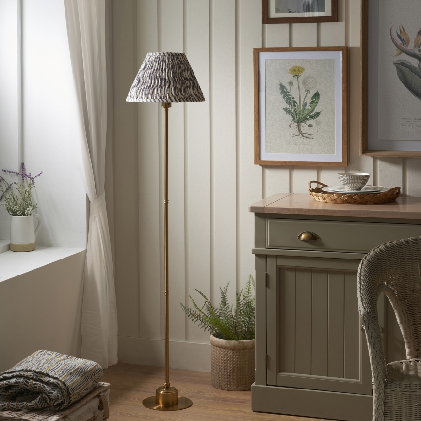 Endon 114785 - Lampadaire rechargeable à intensité variable BURLEY LED/1,5W/5V laiton/gris