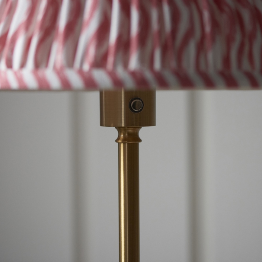 Endon 114786 - Lampadaire rechargeable à intensité variable BURLEY LED/1,5W/5V laiton/rose