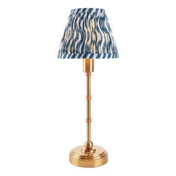 Endon 114796 - Lampe de table à intensité variable rechargeable BURLEY LED/1,5W/5V laiton/bleu