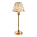 Endon 114800 - Lampe de table à intensité variable rechargeable BURLEY LED/1,5W/5V laiton/vert