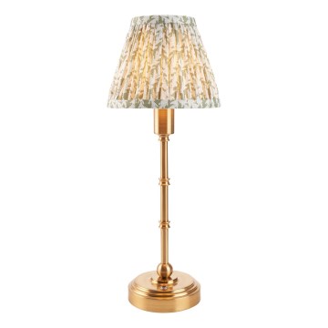 Endon 114800 - Lampe de table à intensité variable rechargeable BURLEY LED/1,5W/5V laiton/vert