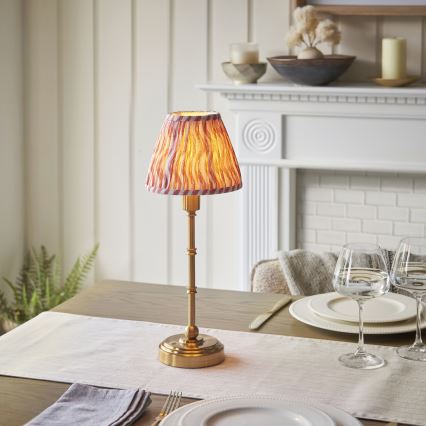 Endon 114804 - Lampe de table à intensité variable rechargeable BURLEY LED/1,5W/5V laiton/rose