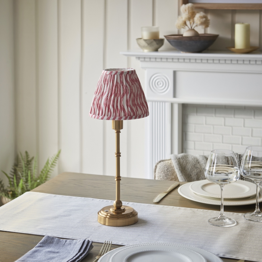 Endon 114804 - Lampe de table à intensité variable rechargeable BURLEY LED/1,5W/5V laiton/rose