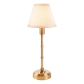 Endon 114811 - Lampe de table LED dimmable rechargeable BURLEY LED/1,5W/5V 3600 mAh laiton/blanc