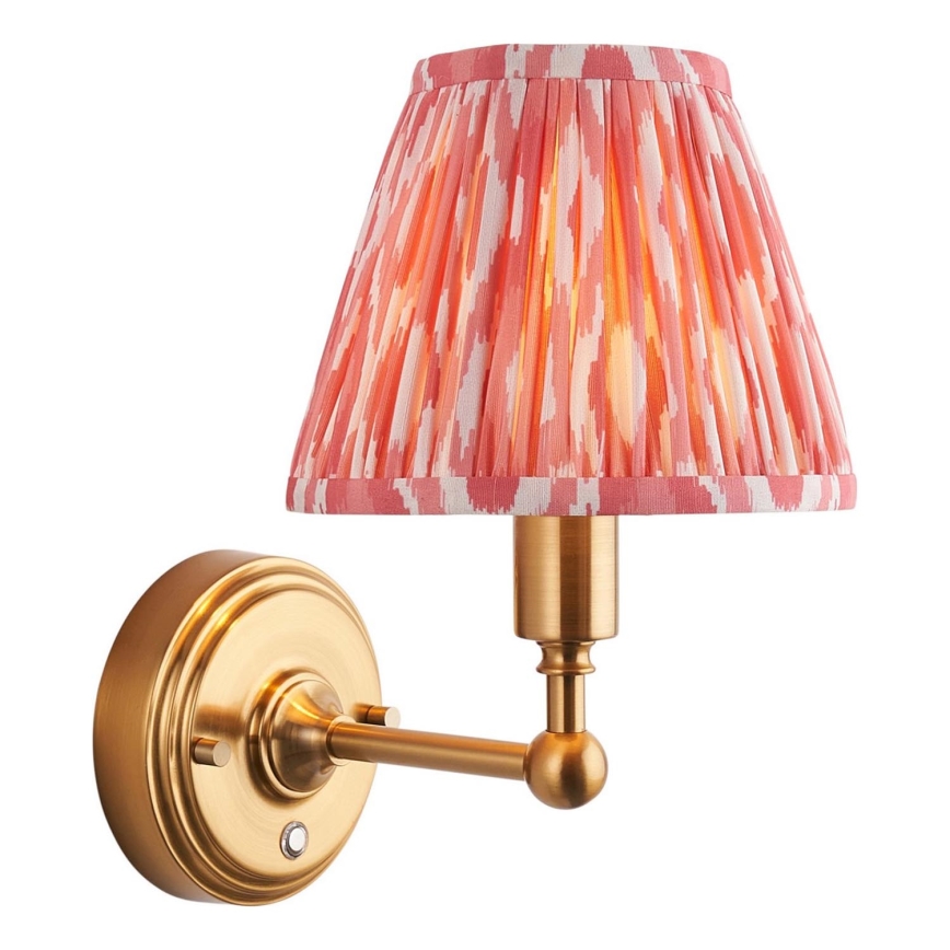 Endon 114817 - Lampe murale à intensité variable et rechargeable BURLEY LED/1,5W/5V 3600 mAh laiton/rose