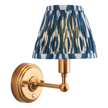 Endon 114827 - Lampe murale à intensité variable et rechargeable BURLEY LED/1,5W/5V laiton/bleu