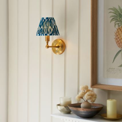 Endon 114827 - Lampe murale à intensité variable et rechargeable BURLEY LED/1,5W/5V laiton/bleu