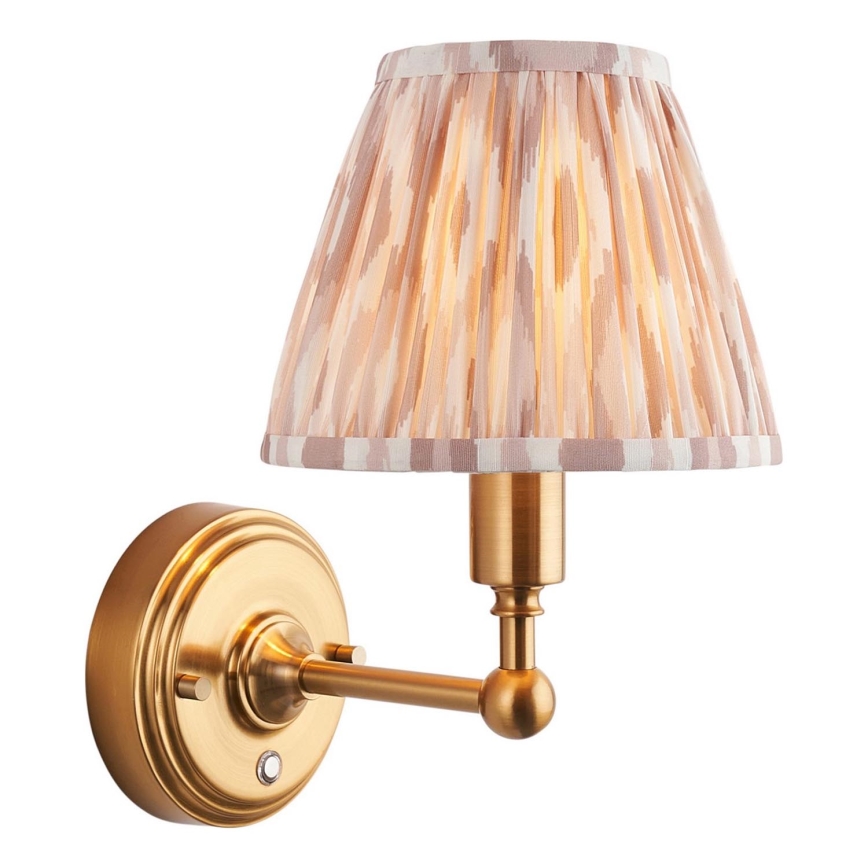 Endon 114831 - Lampe murale à intensité variable et rechargeable BURLEY LED/1,5W/5V 3600 mAh laiton/beige