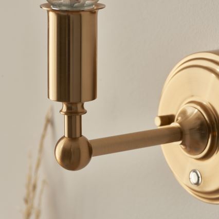 Endon 114831 - Lampe murale à intensité variable et rechargeable BURLEY LED/1,5W/5V 3600 mAh laiton/beige