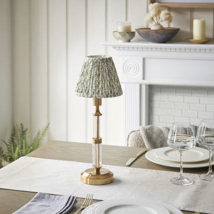 Endon 114838 - Lampe de table à intensité variable rechargeable MORTON LED/1,5W/5V 3600 mAh laiton/vert