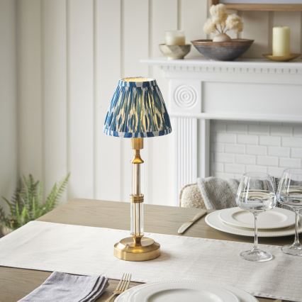 Endon 114846 - Lampe de table à intensité variable rechargeable MORTON LED/1,5W/5V 3600 mAh laiton/bleu