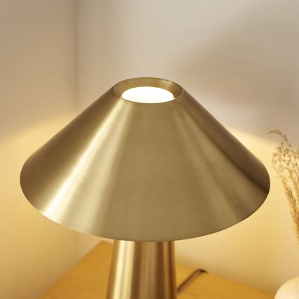 Endon 118685 - Lampe de table ISAK 1xE27/10W/230V dorée