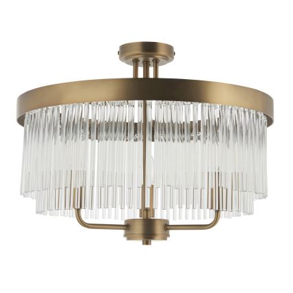 Endon 119109 - Plafonnier CLERMONT 3xE14/6W/230V en laiton