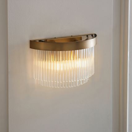 Endon 119125 - Applique murale CLERMONT 2xE14/6W/230V laiton