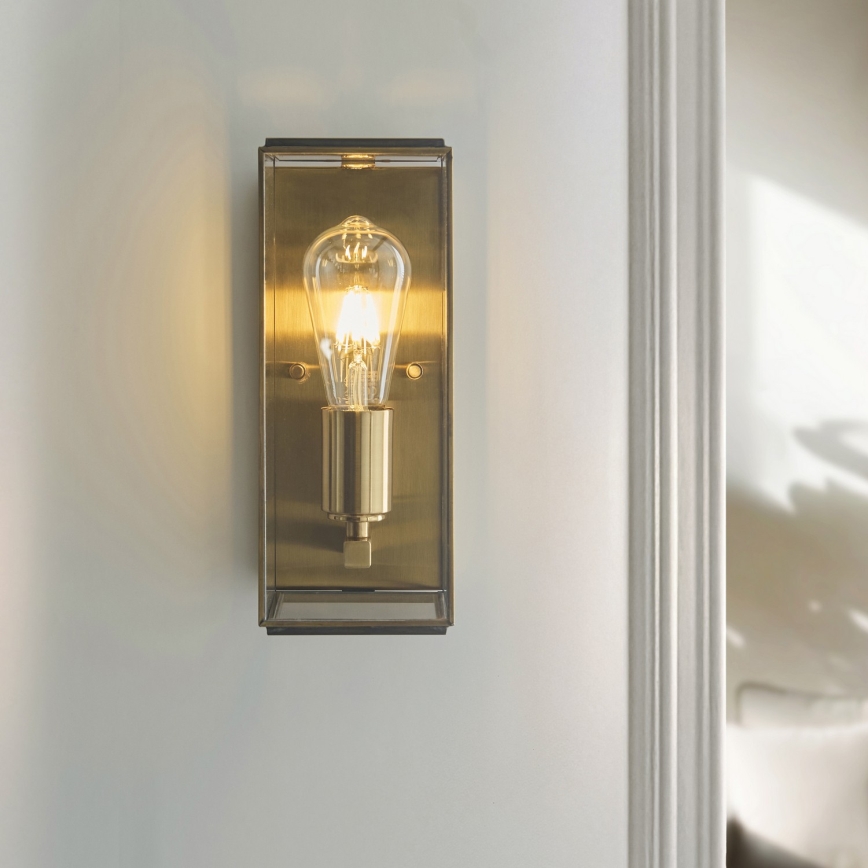 Endon 119144 - Applique murale HAMMOND 1xE27/10W/230V en laiton