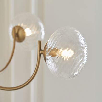 Endon 119210 - Lustre sur tige HAGUE 5xG9/5W/230V en laiton