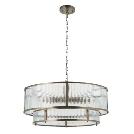 Endon 119456 - Lustre à chaîne RIDGETON 8xE14/7W/230V chrome mat