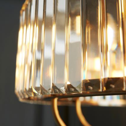 Endon 119611 - Lustre à chaîne VISCONTI 8xE14/6W/230V laiton