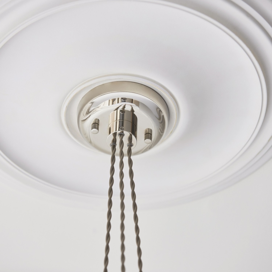 Endon 120652 - Suspension à câble 3xE27/10W/230V chrome brillant