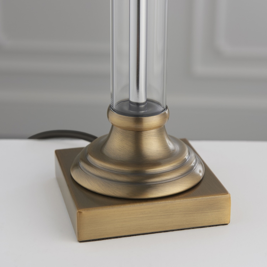 Endon 122515 - Lampe de table AVEBURY, 1xE27/10W/230V, laiton/vert