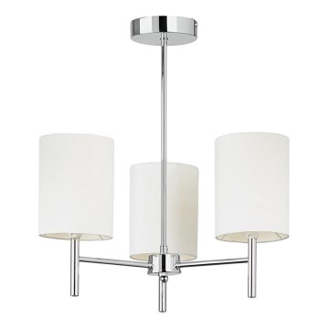 Endon 56642 - Suspension-barre BRIO 3xE14/40W/230V chrome brillant/blanc
