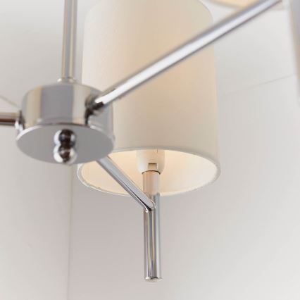Endon 56642 - Suspension-barre BRIO 3xE14/40W/230V chrome brillant/blanc