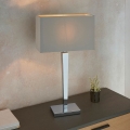 Endon 56707 - Lampe de table MORETO 1xE27/60W/230V chrome brillant/gris