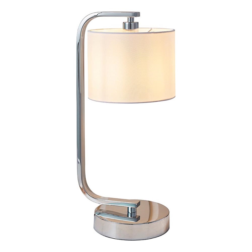 Endon 57917 - Lampe de table à intensité variable CANNING 1xE14/40W/230V chrome brillant/blanc