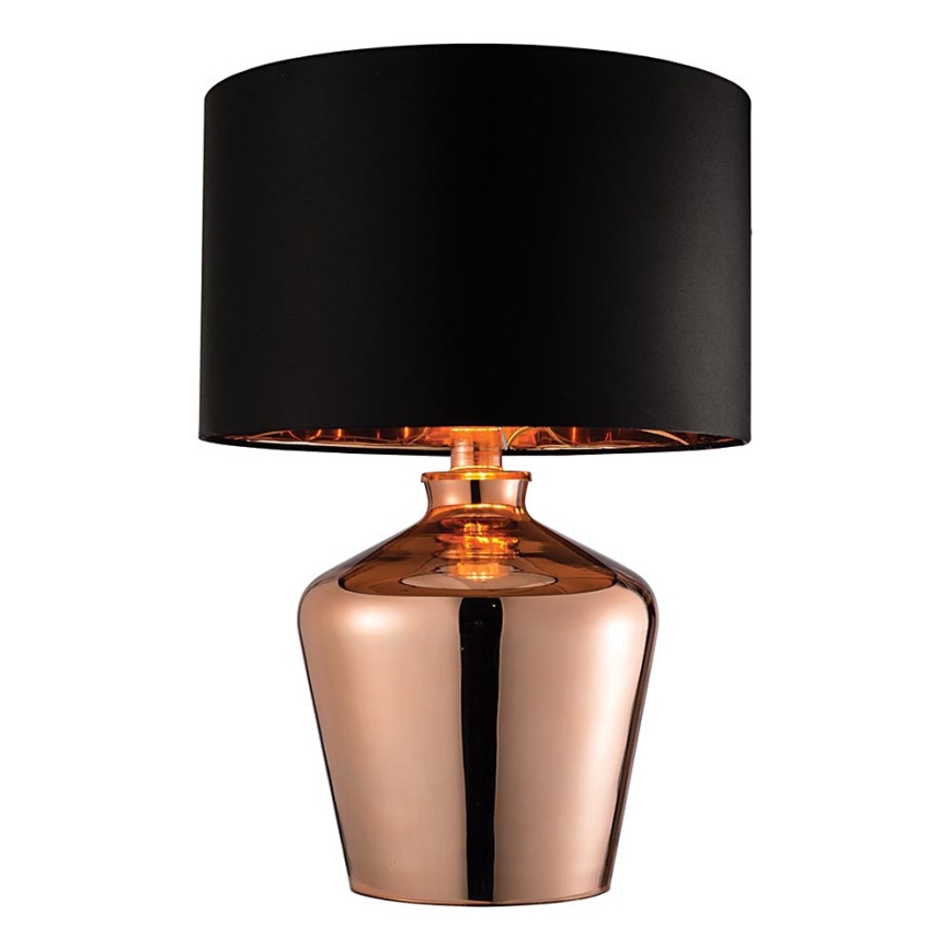 Endon 61149 - Lampe de table WALDORF 1xE27/10W/230V cuivre/noir