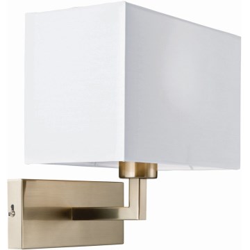 Endon 61604 - Applique murale PICCOLO 1xE27/10W/230V blanc/chrome mat